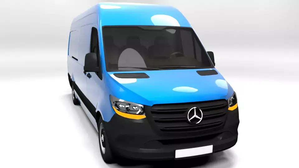 MERCEDES SPRINTER M 2019  Low-poly 3D model