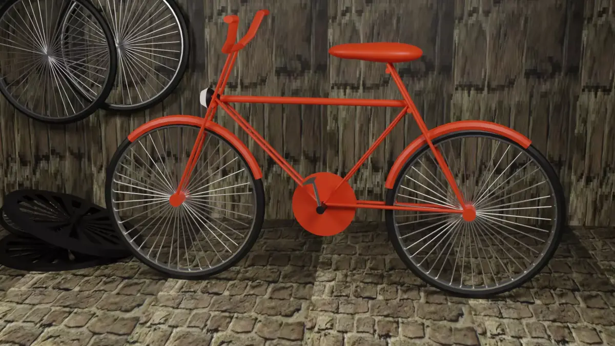 Basic bicycle model in blender Free 3D model
