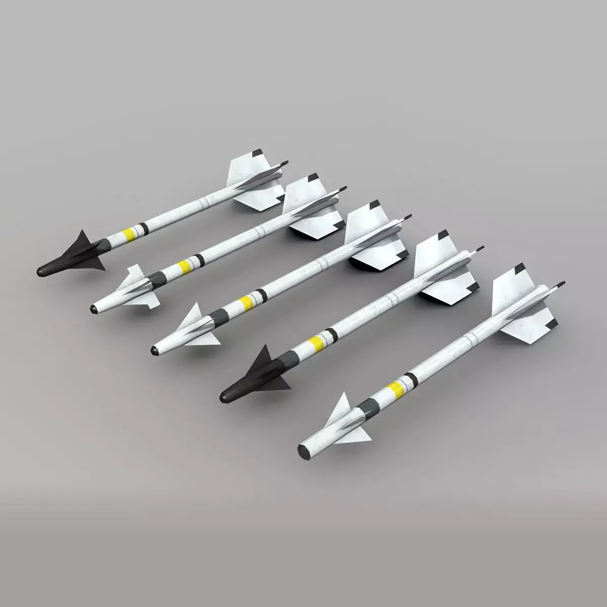  AIM-9 Sidewinder Pack Low-poly 3D model