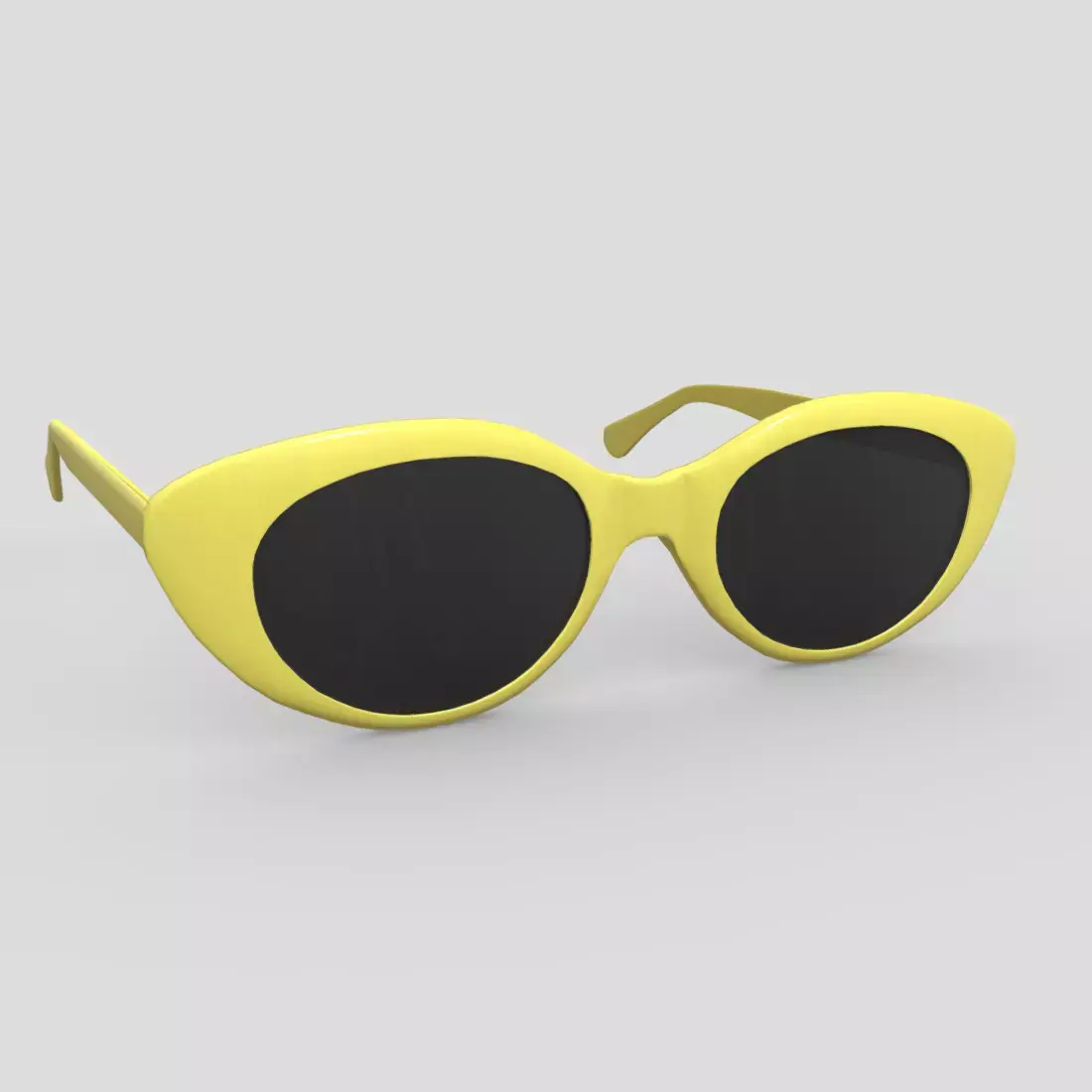 Sunglasses 2 cat eye Low-poly 3D model