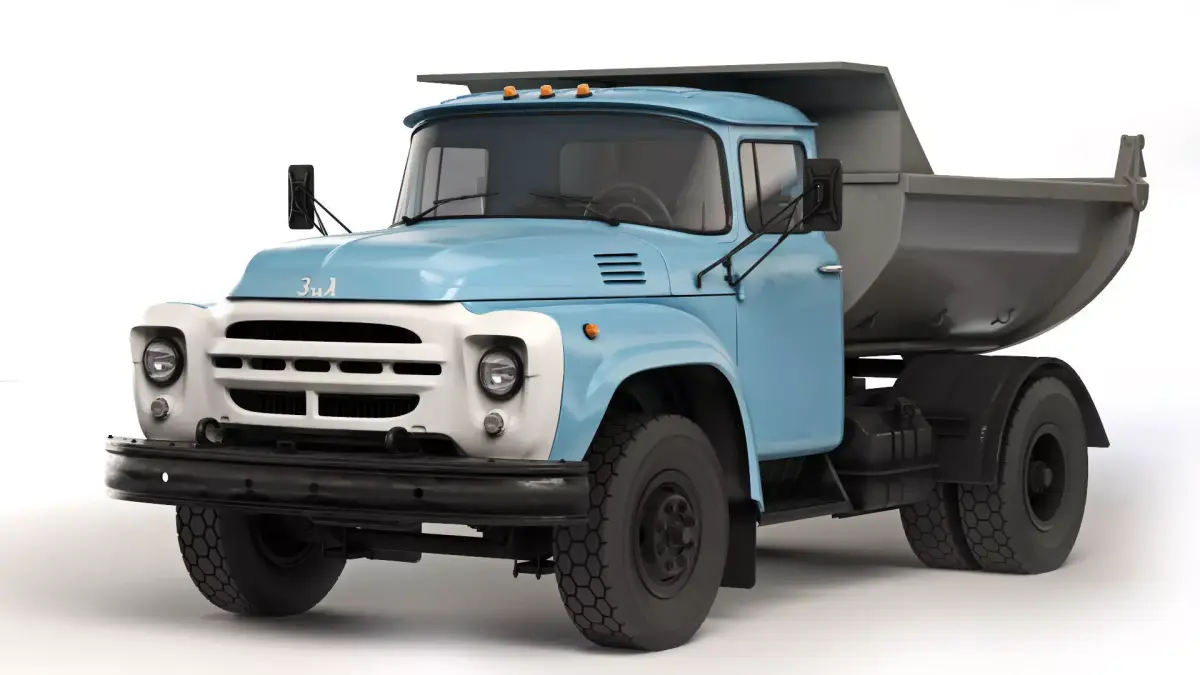 ZIL 130 dump truck MMZ-555 1965 3D model