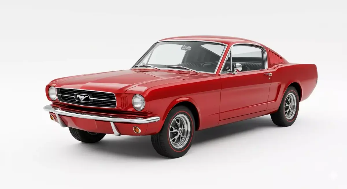 Classic 1965 American Muscle Fastback 3D model