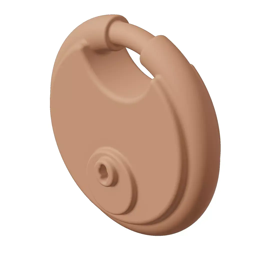 Plastic Round Padlock Toy 3D model purchase