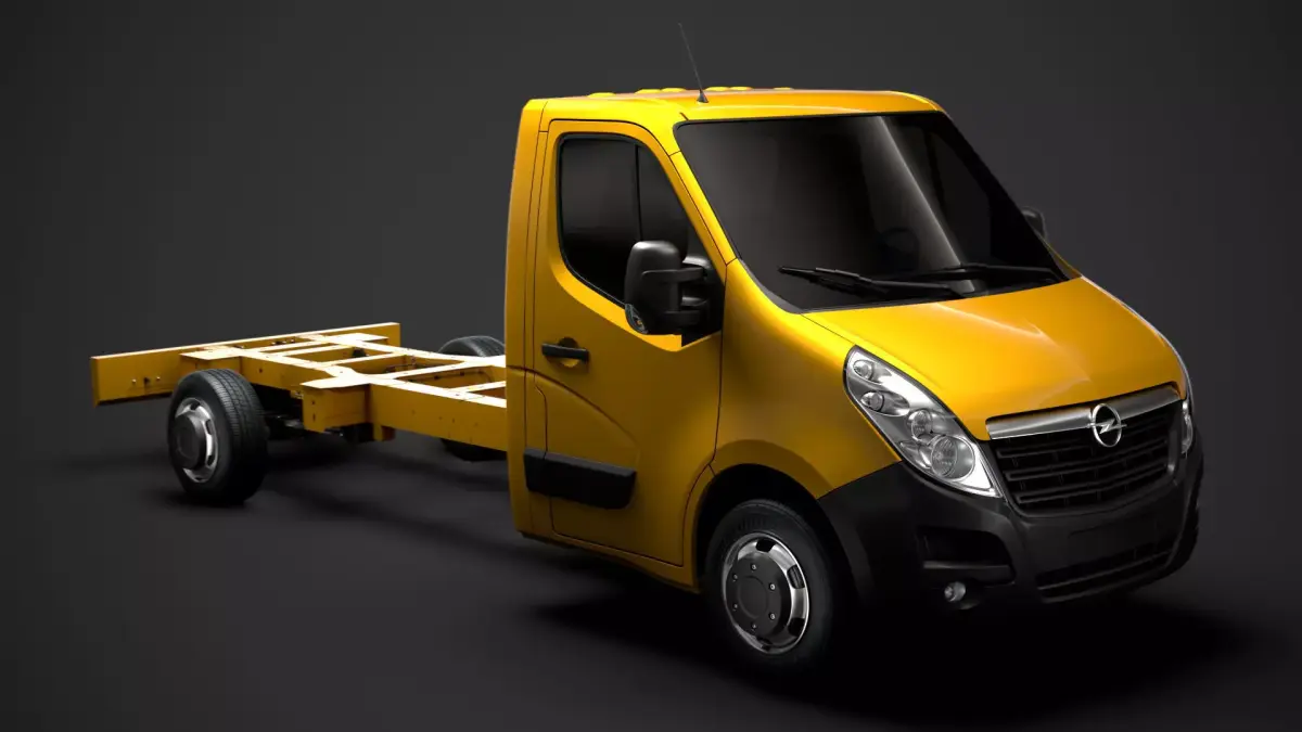 Opel Movano SingleCab SW E30 Chassis 2014 3D model