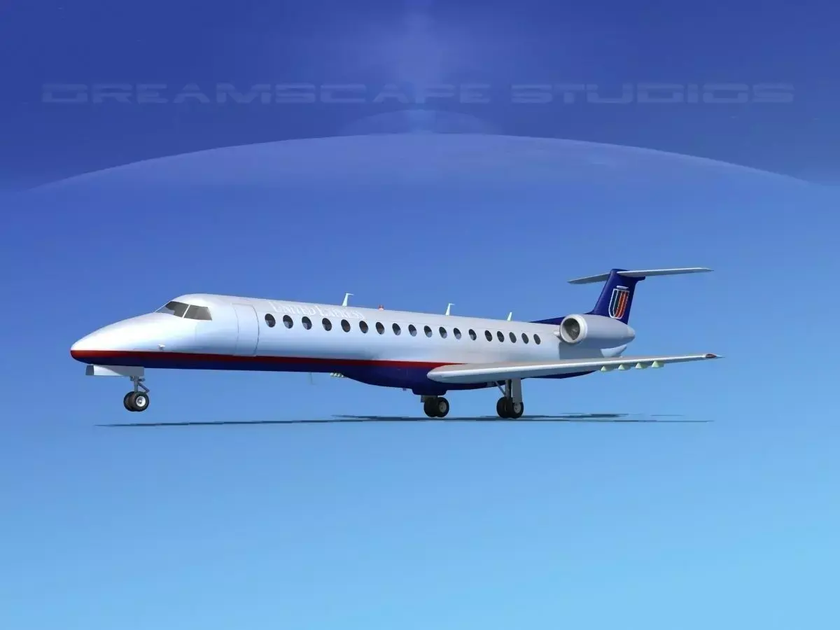 Embraer ERJ-145 United Express 3D model