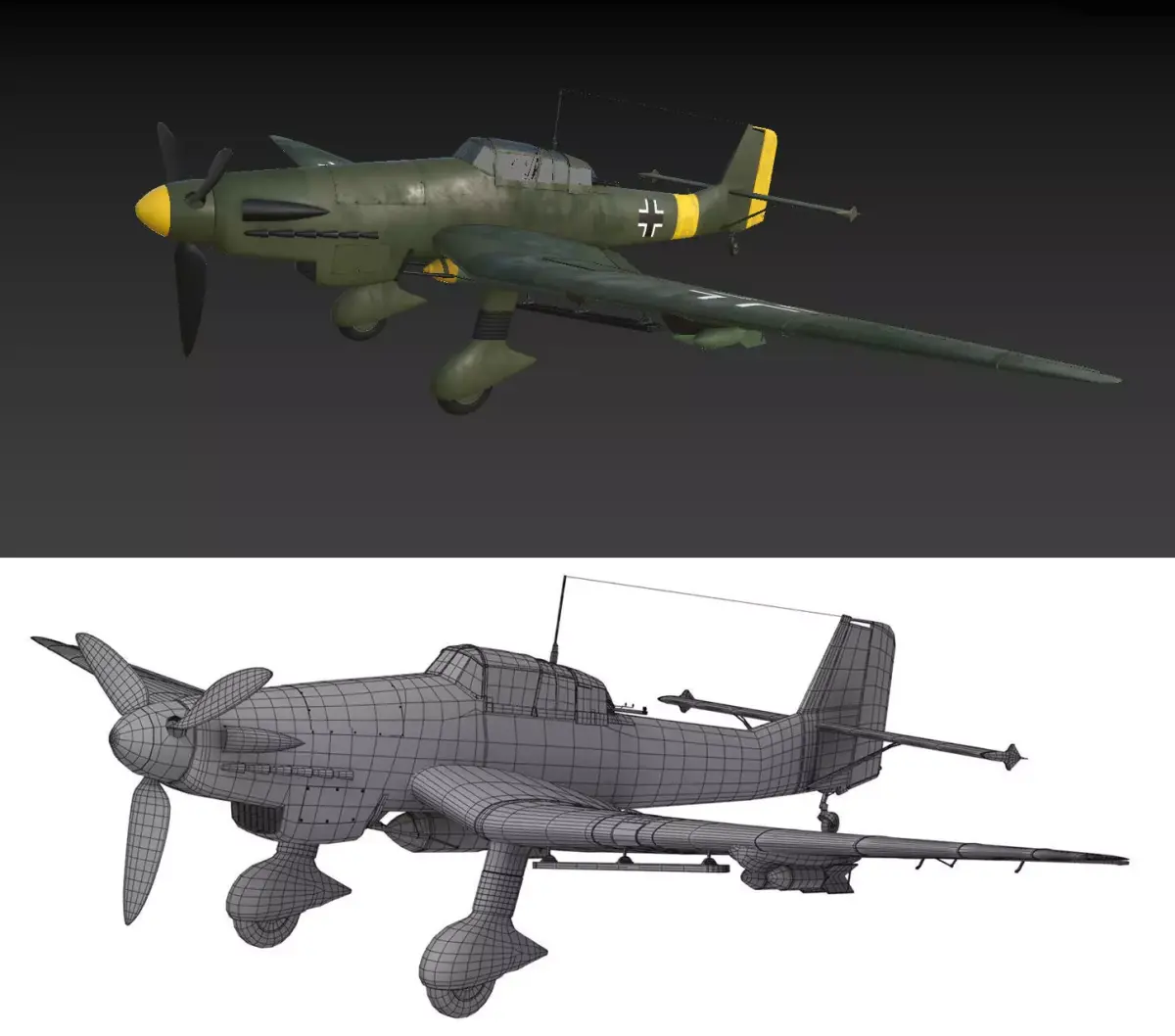 WW2 German Aircraft  3D model