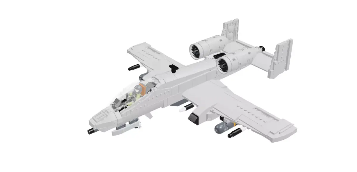MocBricks3D - A-10 Thunderbolt II Warthog 3D print model