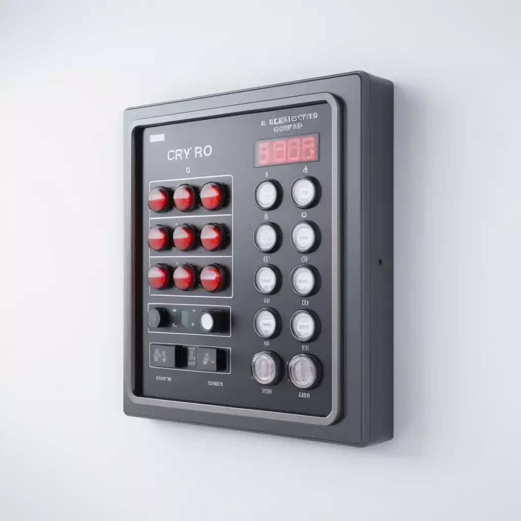 Futuristic Industrial Control Panel 3D model