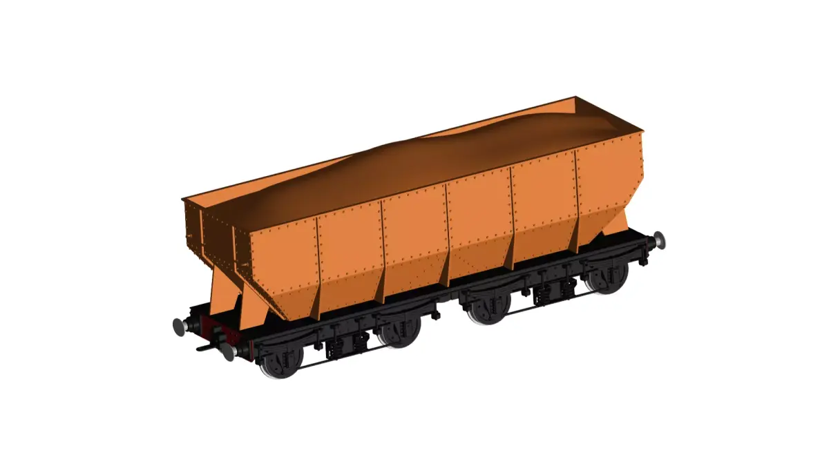 wagon 3D model 2