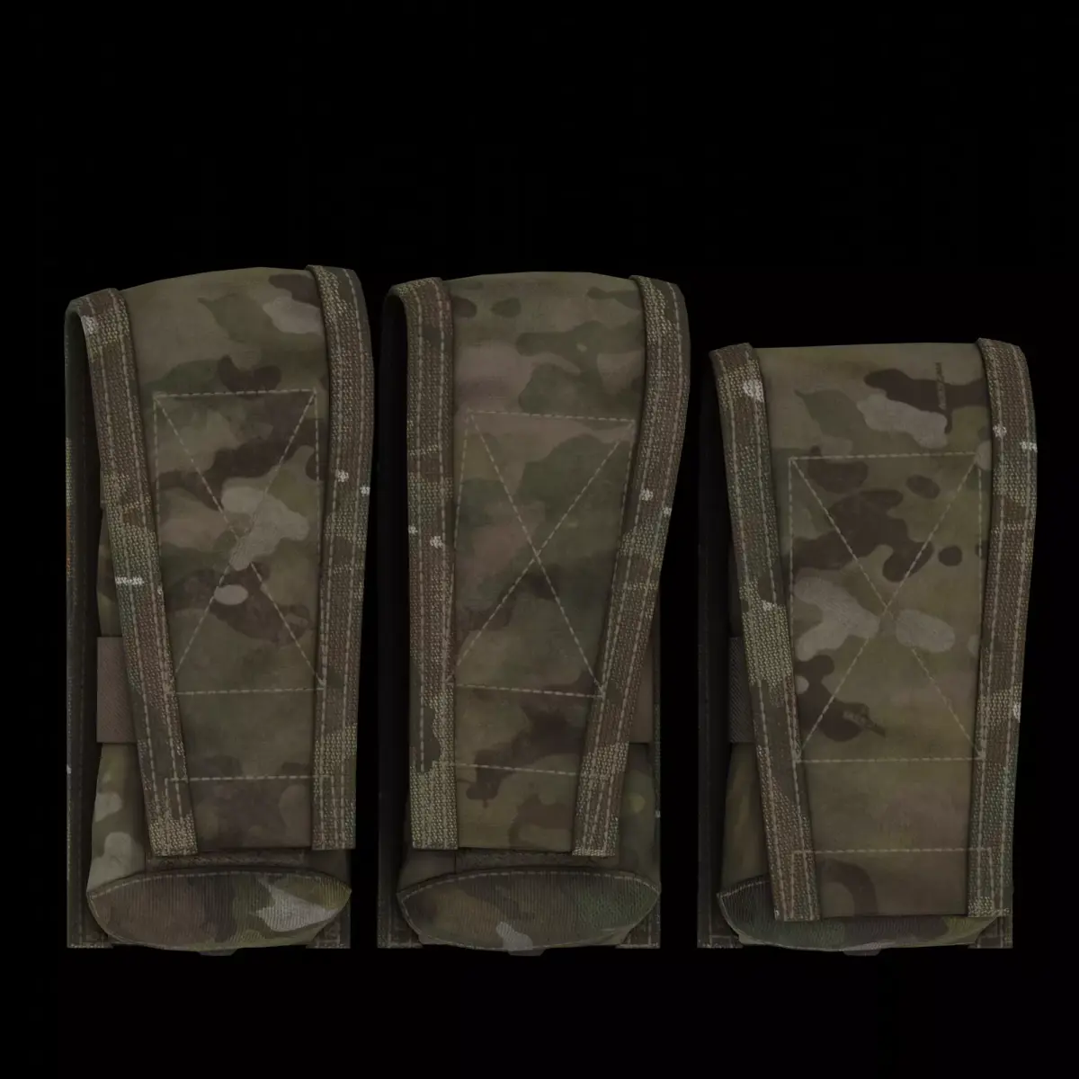 Crye 330D 556 and 762 in Multicam and AOR1 Low-poly 3D model