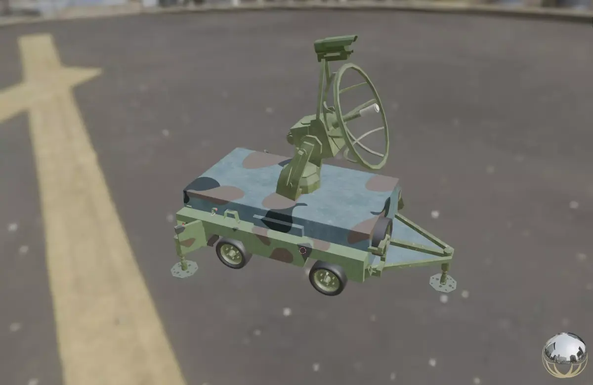 Meteor 300 Radar Low-poly 3D model