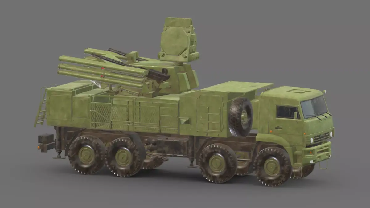 SA 22 Pantsir S1 Low Poly Low-poly 3D model