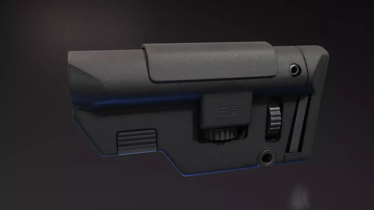 B5 Precision Stock Low-poly 3D model