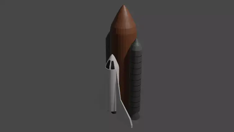 rocket Free low-poly 3D model purchase