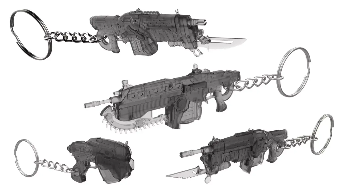 Gears of War Keychains Bundle - 4 Printable STL - Commercial Use 3D print model