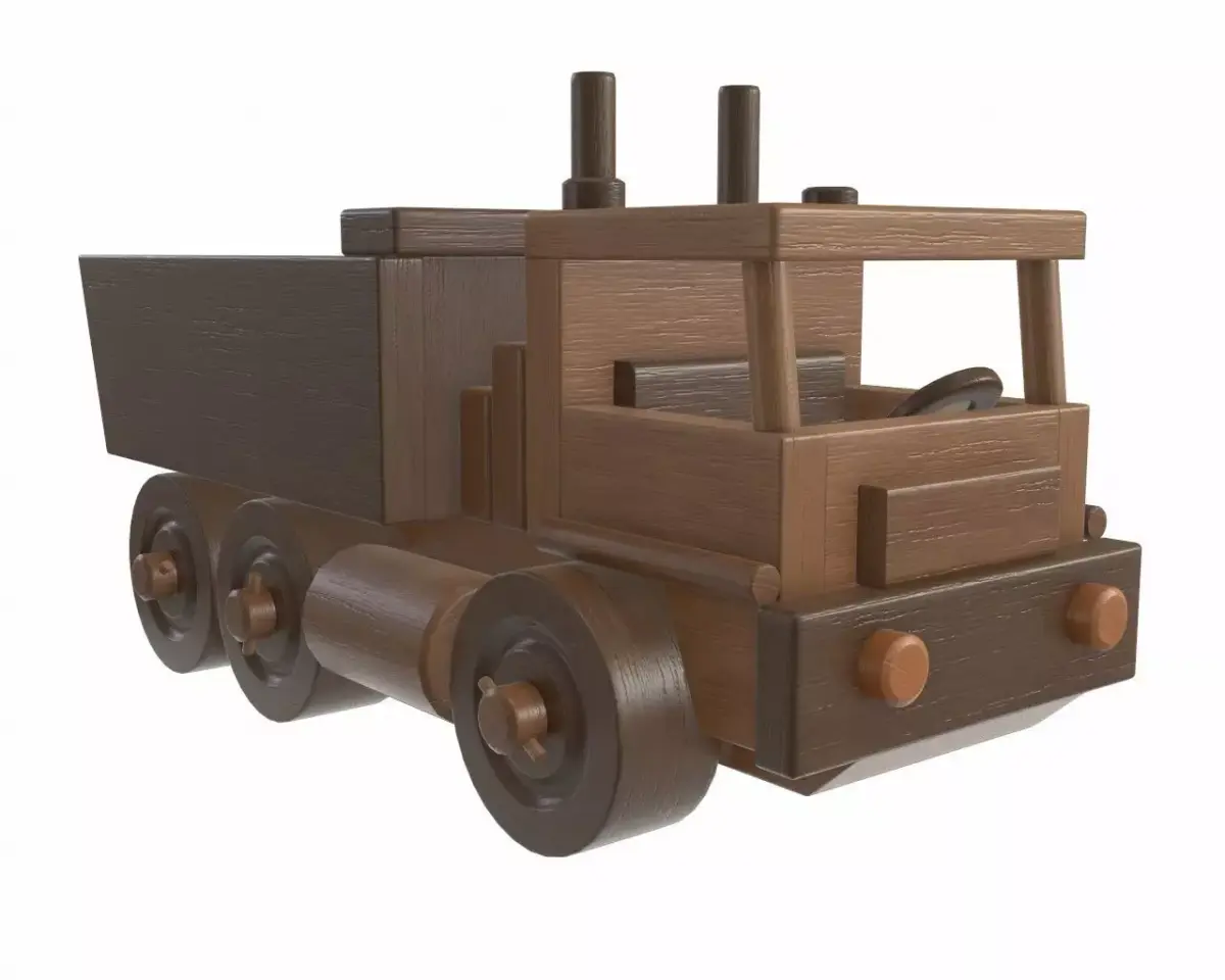 Truck wooden 3D model