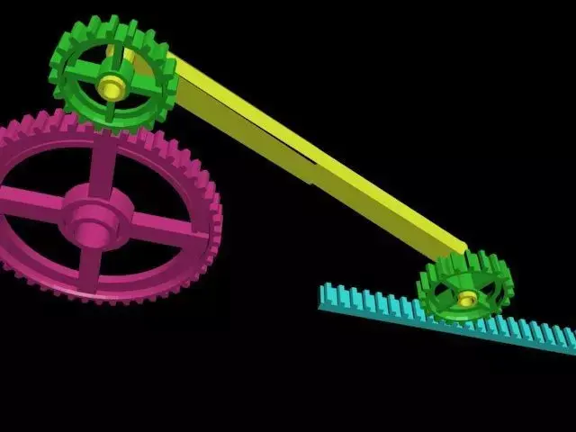Mechanics colorful gear Free 3D model