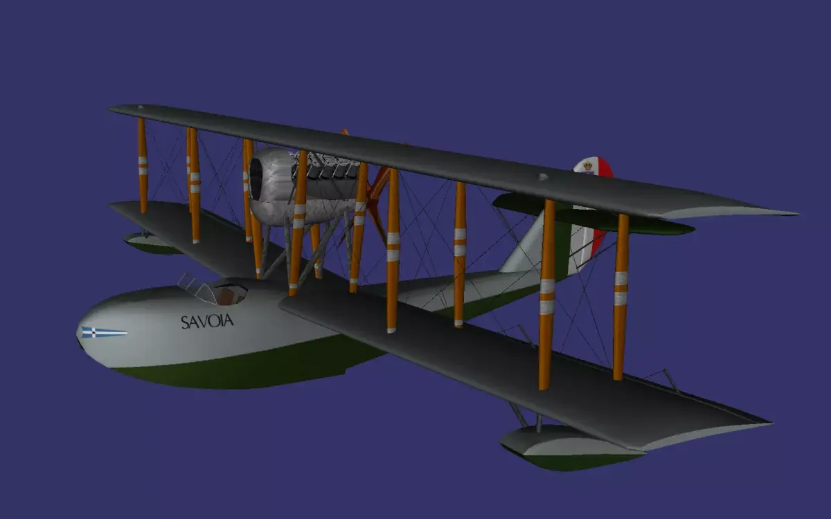 SIAI S 16 Low-poly 3D model