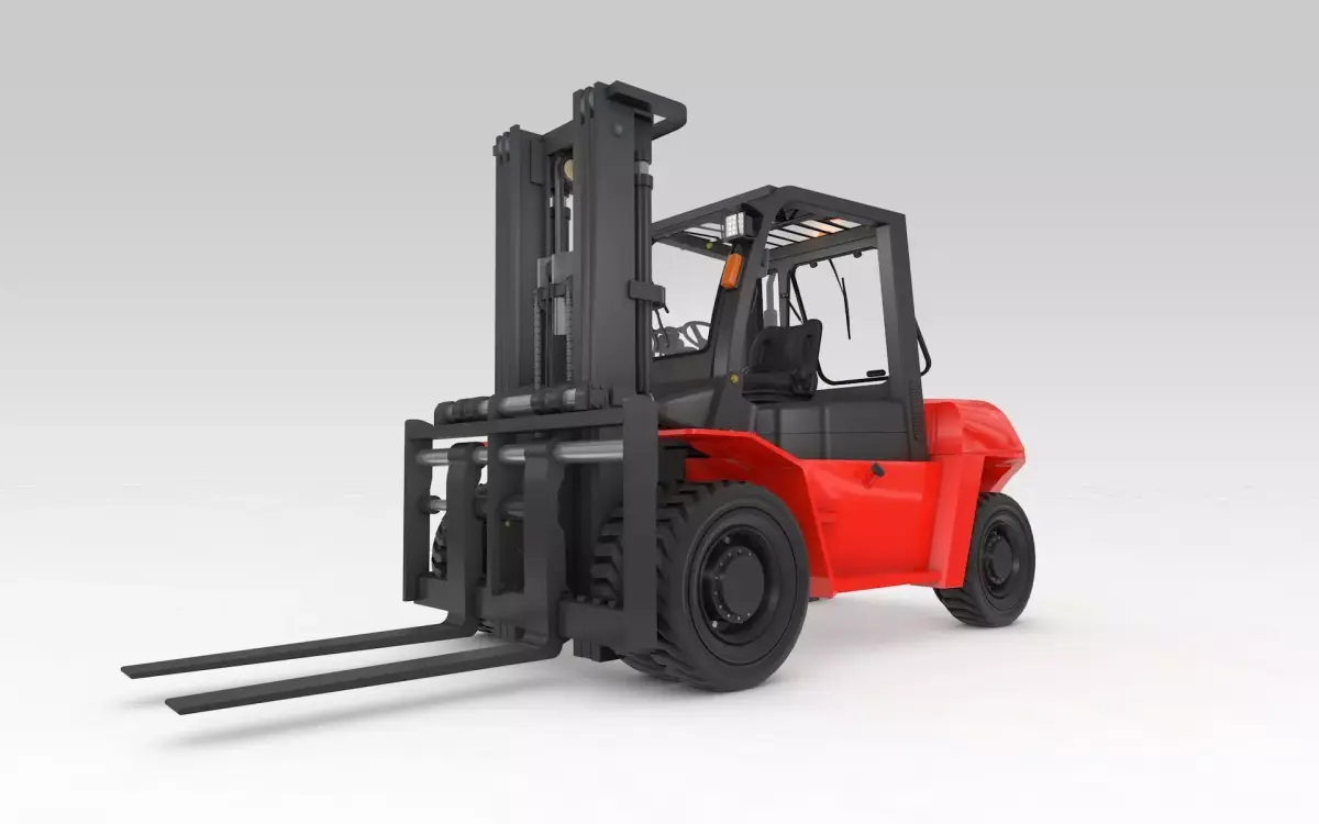 Forklift big 3D model
