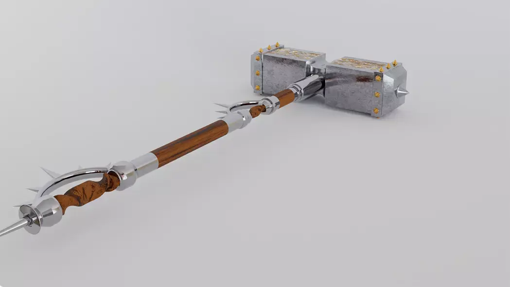 Twohanded Hammer 3D model