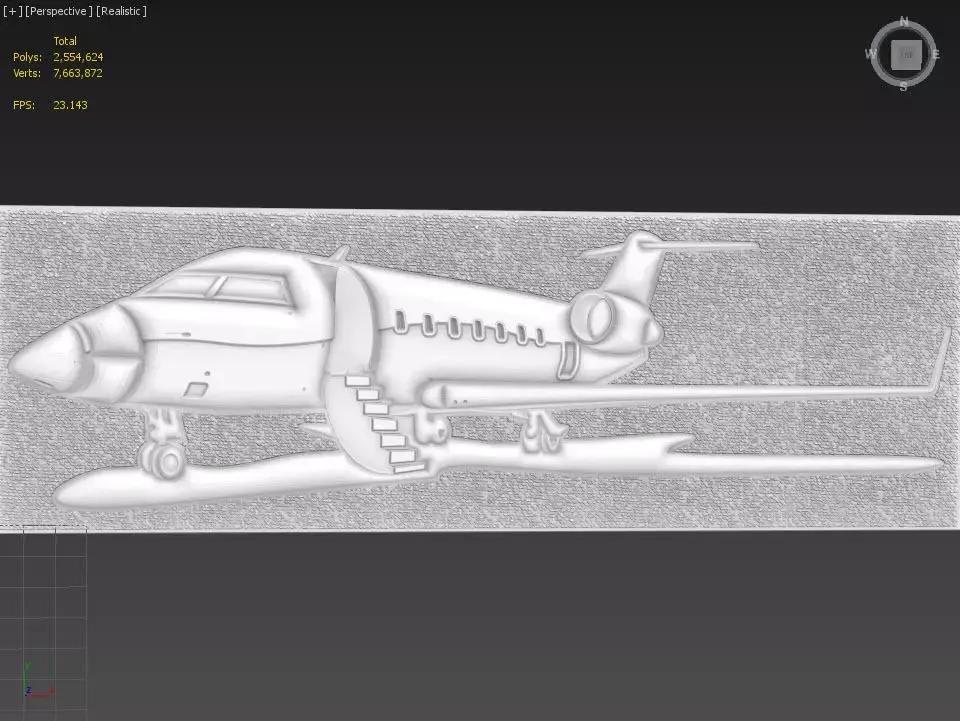 Jet Suitable for embossing Hot Foil Technique 3D model