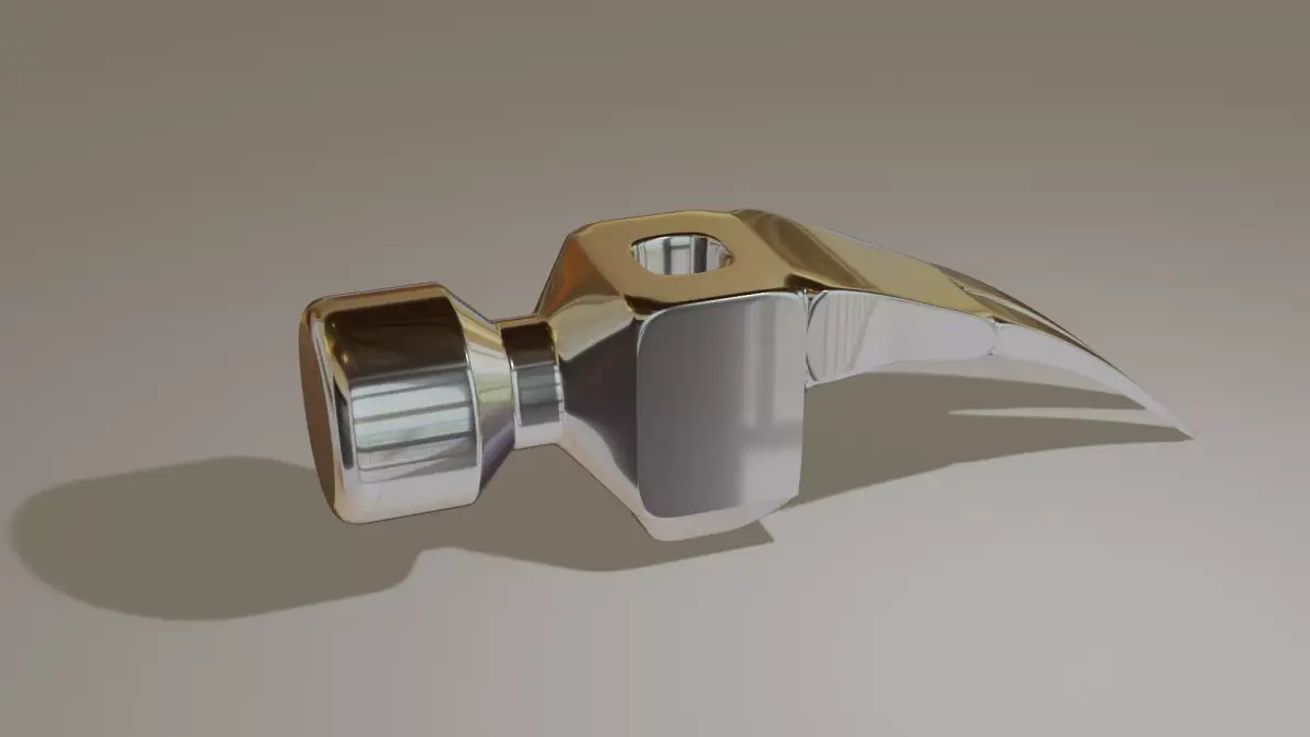 Hammer part  Free low-poly 3D model