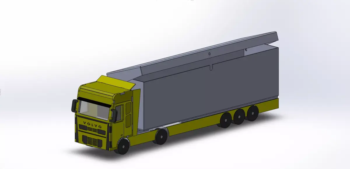 Truck giftbox 3D print model