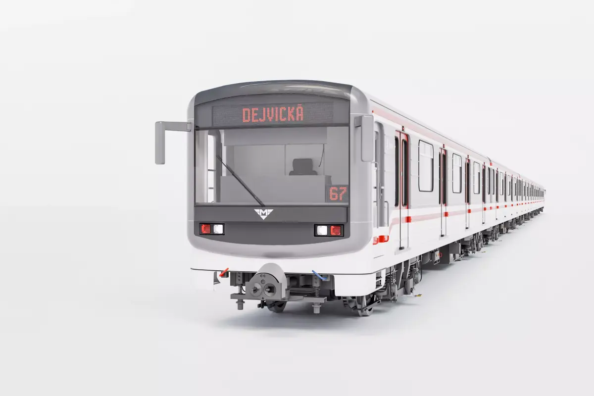81-71M Prague metro train set - Metro Praha 3D model