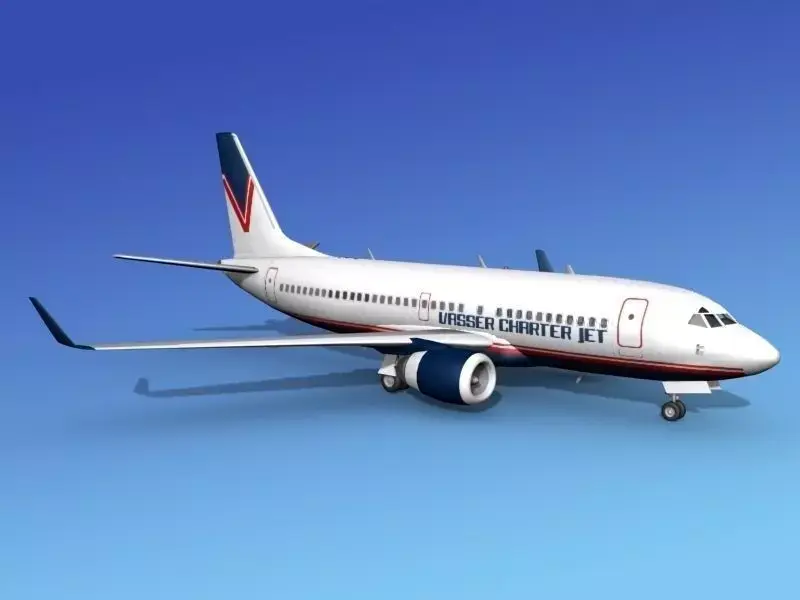 Boeing 737-700ER Vasser Charter Jet 3D model