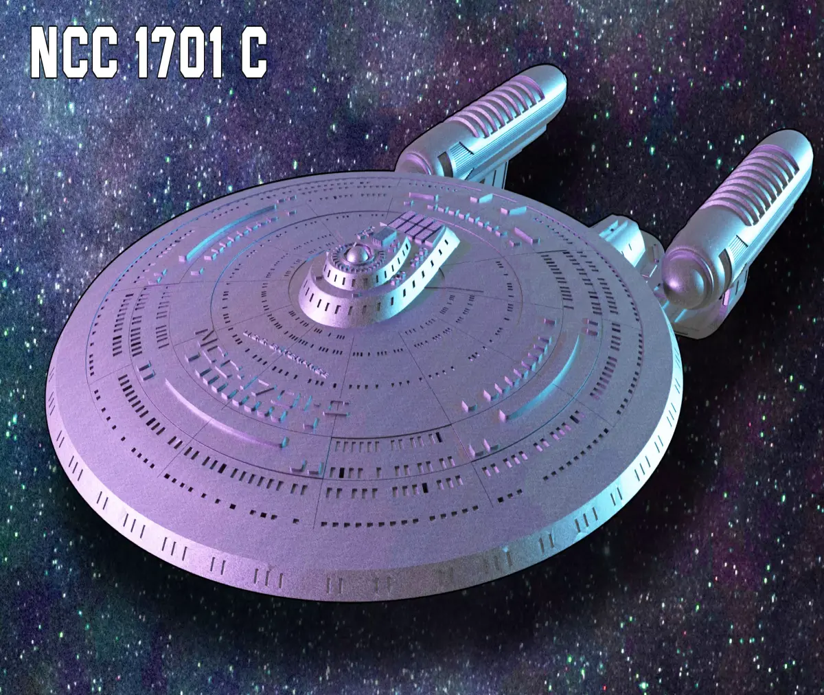 USS ENTERPRISE NCC 1701-C 3D model