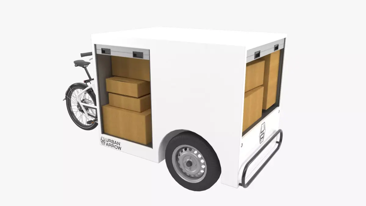 3D Urban Arrow Parcel Post 3D model