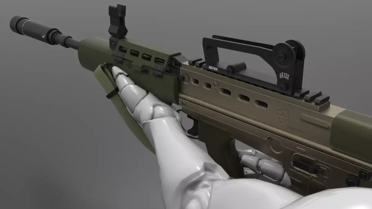 SA80 L85A1 Weapon Fps-Tps Low-poly 3D model