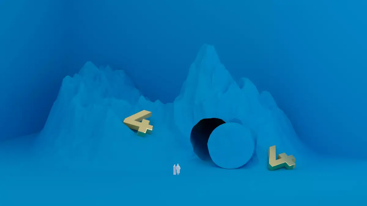 404 page Low-poly 3D model