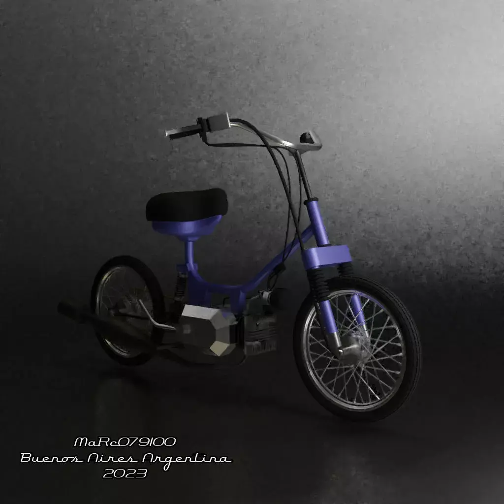 Zanella Pocket moped 48cc 3D model