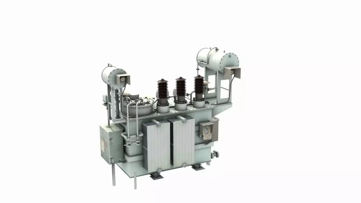 Power Transformer For Distribution Station 1 3D model