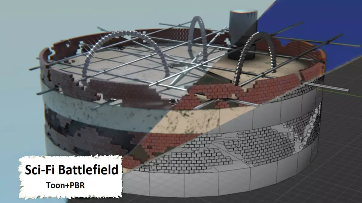 Sci-Fi Battlefield 3D print model