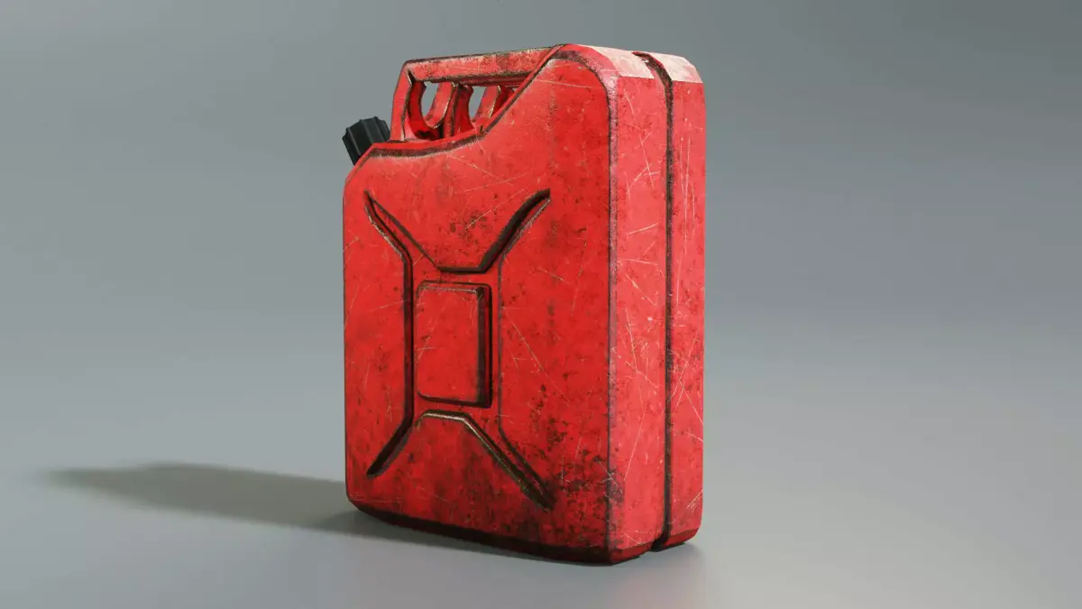 Gas Can Low-poly 3D model shop