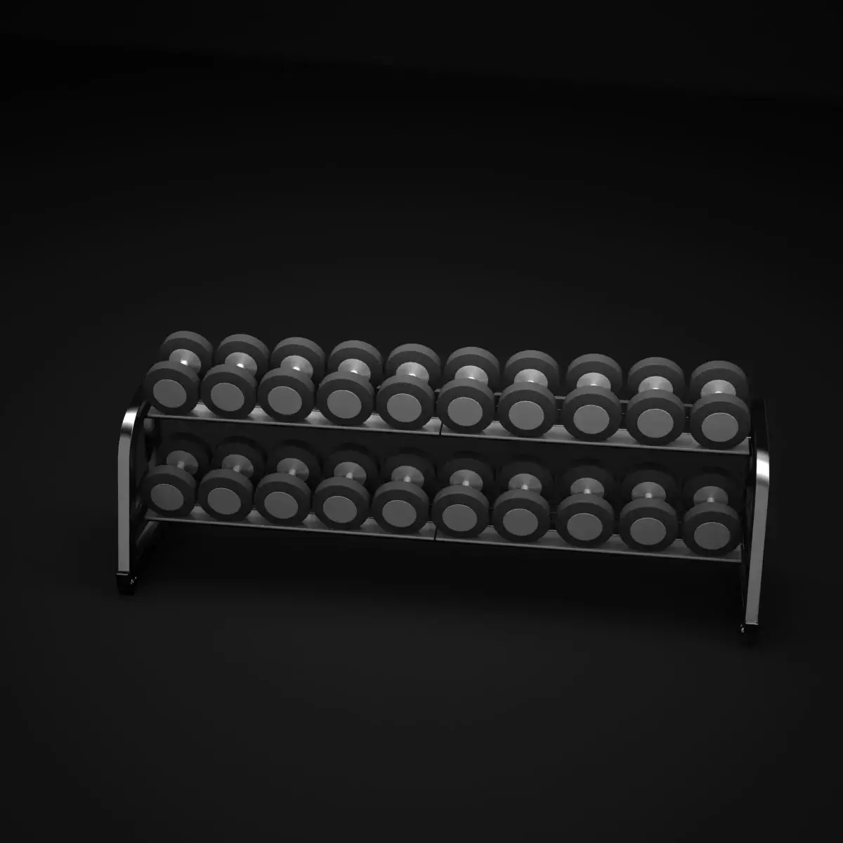 Dumbell dumbbell rack 3D model