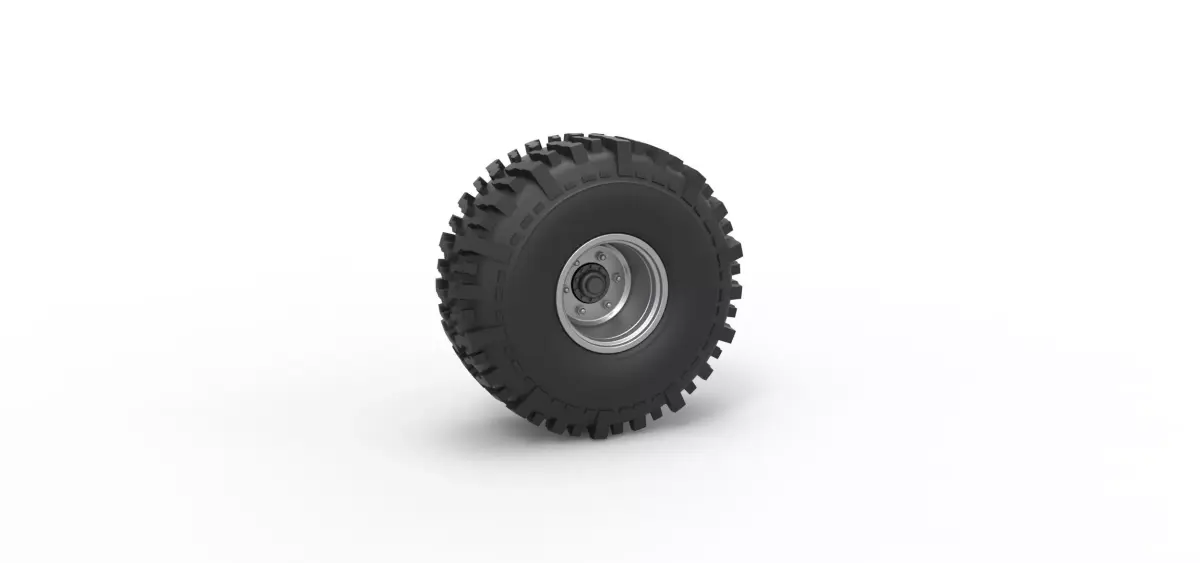 Wheel from Wheel Standing Mega Truck Scale 1 to 25 3D print model