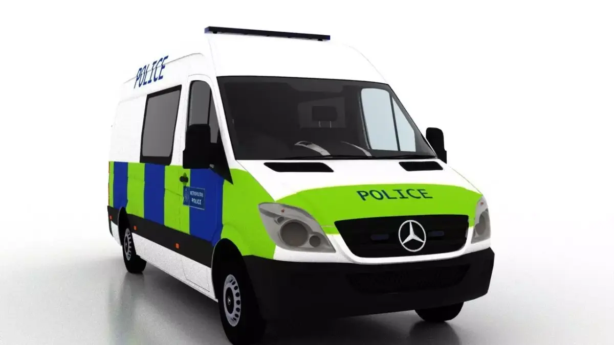 Mercedes Benz Sprinter L2H2 2009 England Police UK 3D model