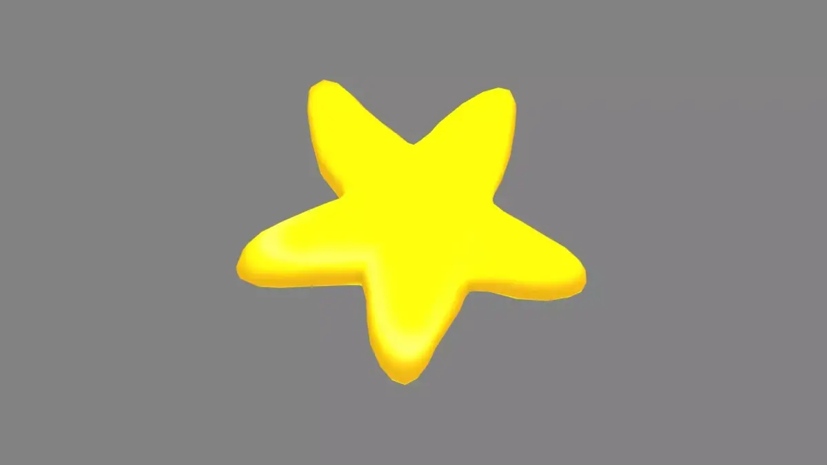 Cartoon starfish Low-poly 3D model purchase