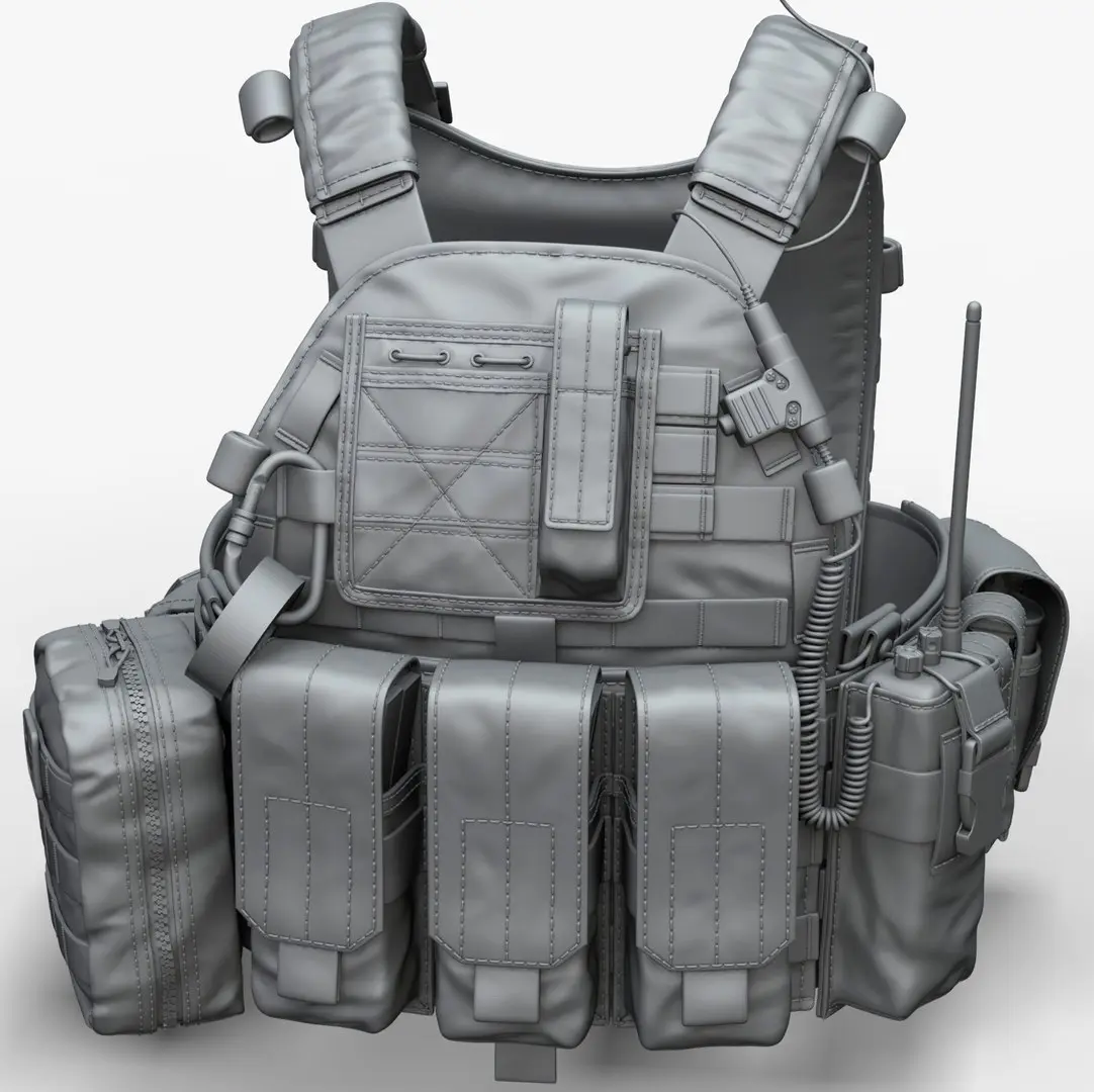 Zbrush Military Vest 3D model