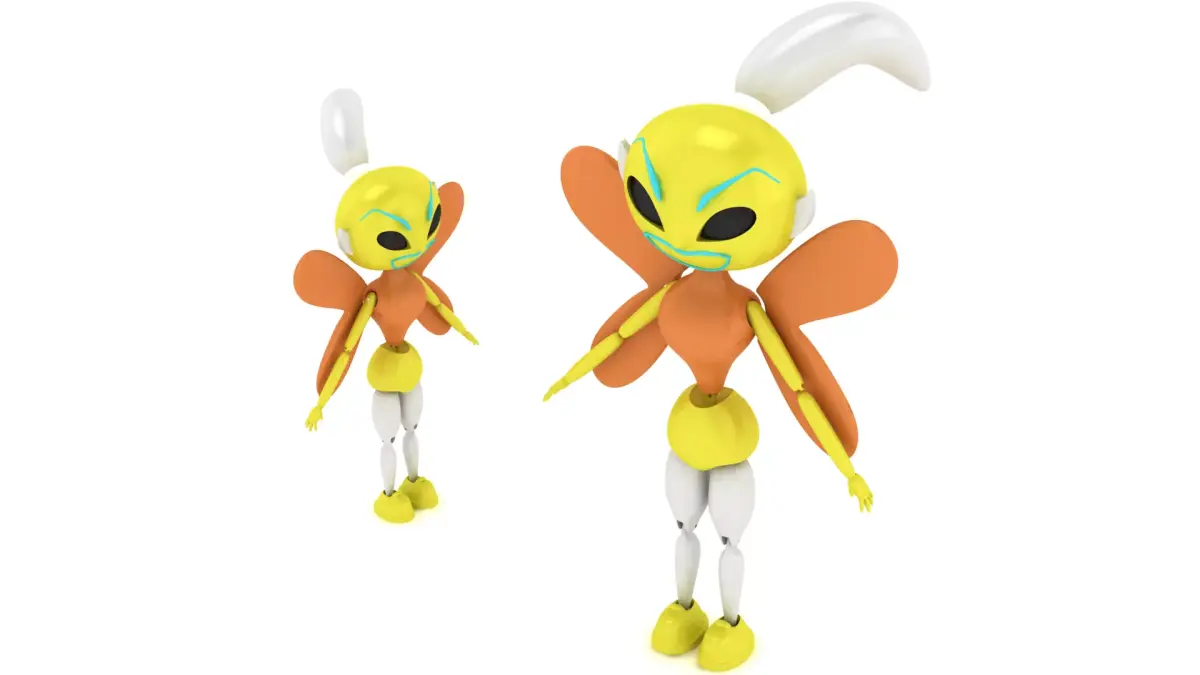 Stylized Ant Droid Figures 3D print model