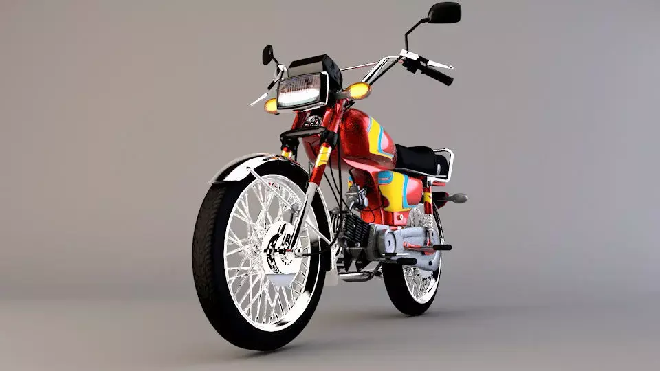 Motor Cycle CD70 3D model