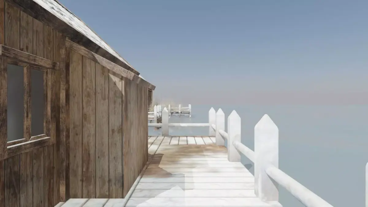 Winter Harbor Village 3D model