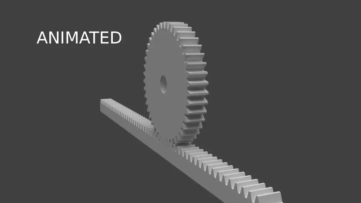 pinion rank 3D model