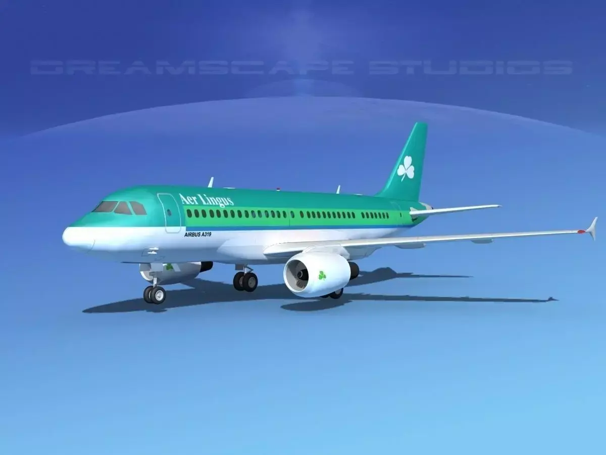 Airbus A319 Aer Lingus 3D model