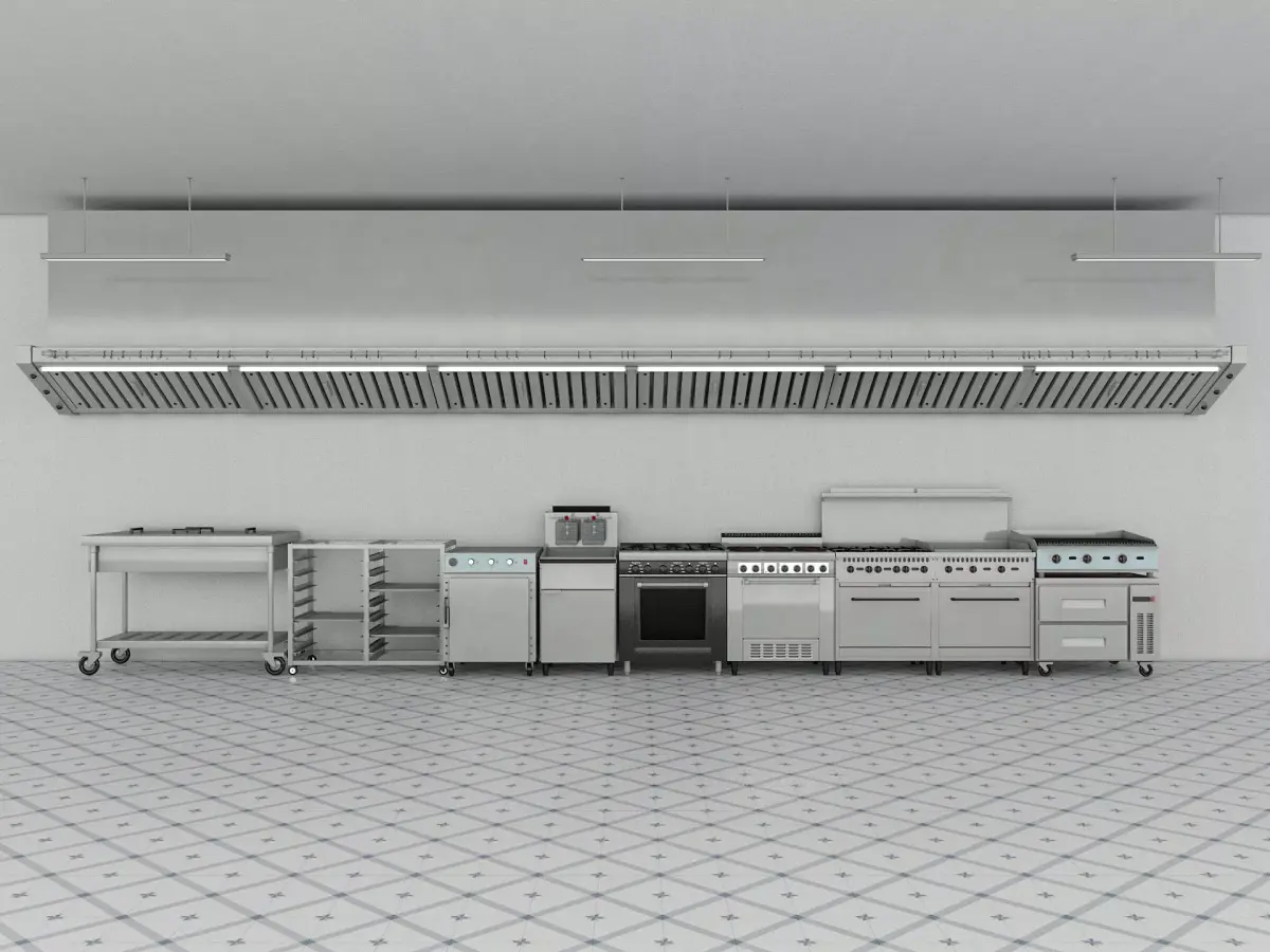 Commercial Kitchen 3D model