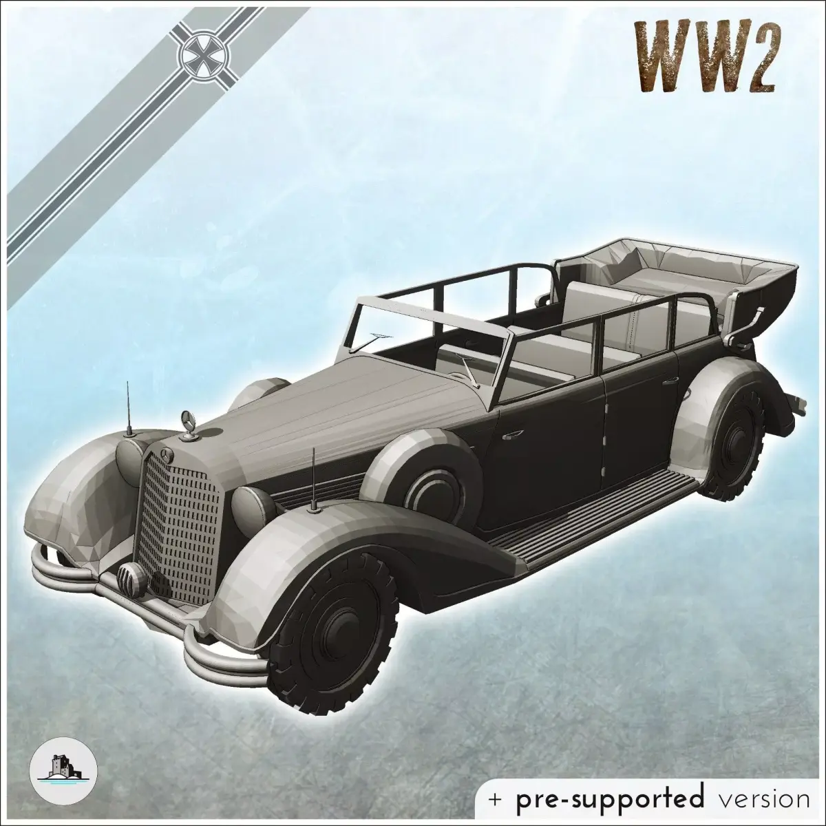 Mercedes-Benz W31 German off-road vehicle 14 - World War Two Sec 3D print model