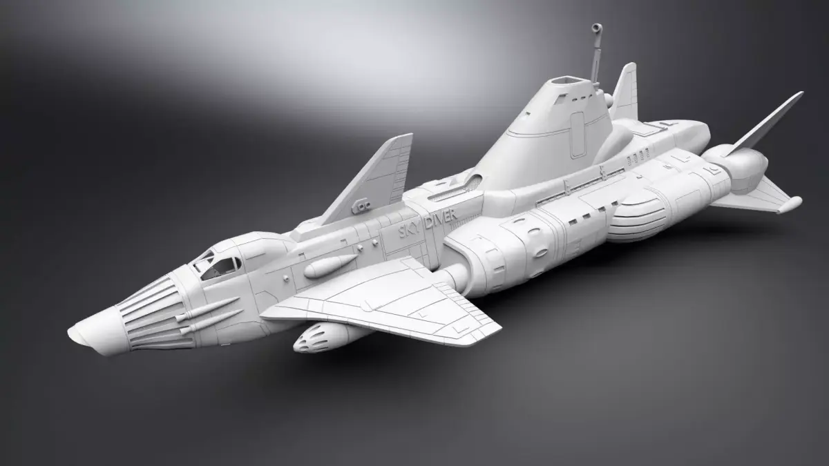 Skydiver scale model  3D print model